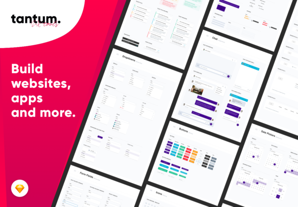 第一素材下午茶：完美的用sketch打造的多元UX设计工具包文件[Sketch]