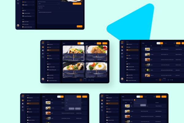 美食主题网站/平台新闻管理界面UI设计模板素材 29Foodie Food Admin News Ui – FP