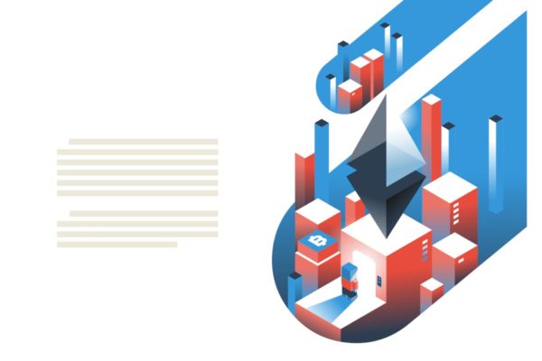 加密货币＆区块链概念插画精选落地页模板v2 Cryptocurrency and Blockchain landing page. hero i