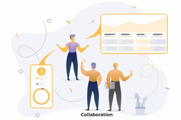 团队合作协作CRM概念插画精选设计免费素材 Collaboration Illustrations CRM