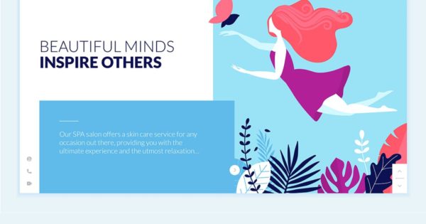 创意女性时尚主题网站设计概念插画精选素材 Beauty Web Page Design Template