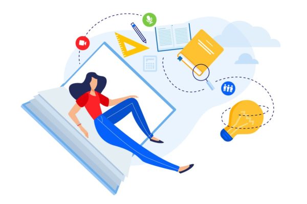 网络教育主题矢量概念插画精选 Education concept