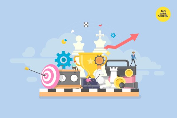 智能商业战略主题矢量概念插画精选 Smart Business Strategy Vector Concept