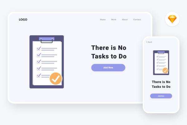 空信箱信息通知主题矢量插画设计精选素材v2[SKETCH&SVG] Empty state 2 illustration (Sketch, SVG)
