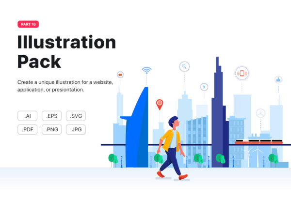 蚂蚁素材下午茶：10款不同场景的网站设计矢量插画设计精选