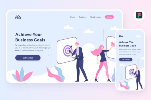 项目任务计划主题APP&Web设计矢量插画设计精选[Figma&SVG] Vela mission illustration (Figma, SVG)