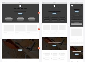一套完美的响应式网页线框图精选（Wireframe Kits）模版下载（AI,Sketch）