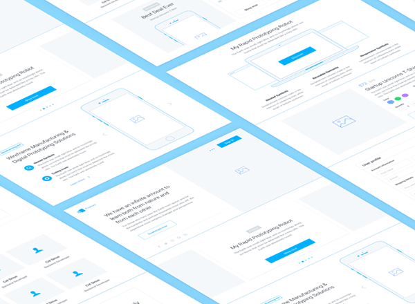 免费Sketch Wireframe套装