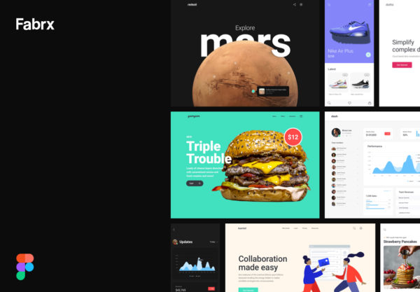 第一素材下午茶：响应式网站设计线框图精选Fig模板