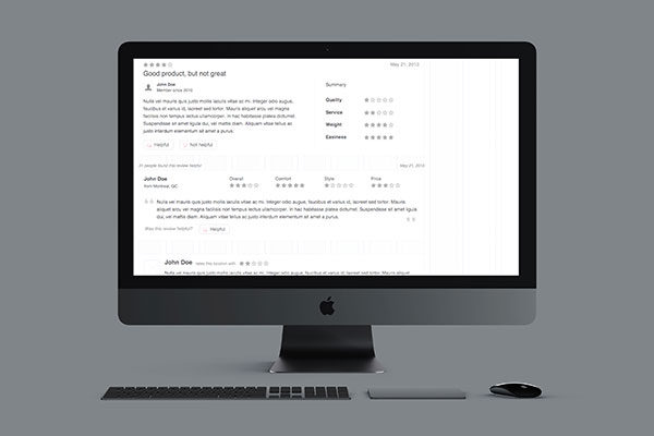 Totalwireframe 原型素材系列之 Product Reviews Library [for Axure]