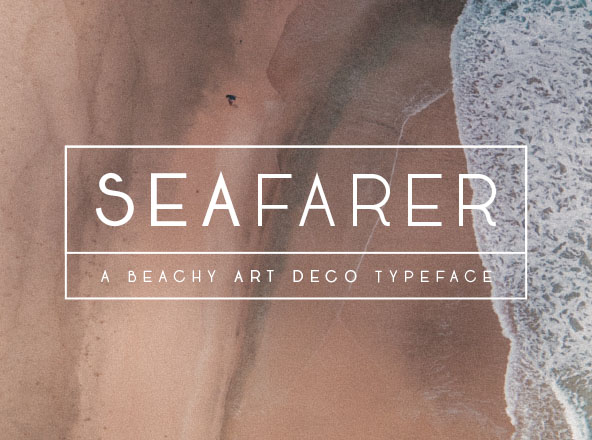 灵感于1920s装饰艺术风格英文创意字体 Seafarer Art Deco Font