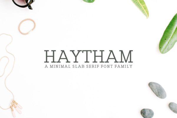 Haytham粗衬线英文创意字体 Haytham Slab Serif Fonts Packs