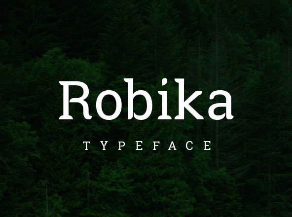 带有独特圆角英文衬线创意字体 Robika Serif Typeface
