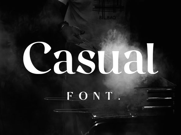 才华横溢女设计师之作-优雅英文衬线创意字体 Casual Font