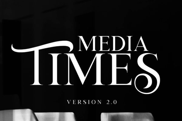 优雅时尚外观英文衬线创意字体 Media TImes 2.0