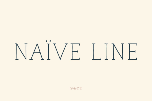 纯真舒适的手写衬线英文创意字体  Naive Line Font Pack