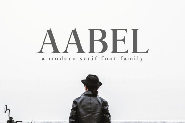 现代设计风格英文衬线创意字体家族 Aable A Modern Serif Font Family