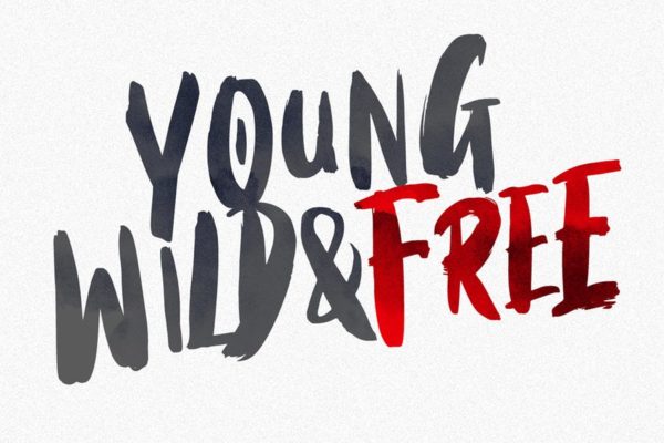 英文干笔刷画笔创意字体 Black Torch – Dry Brush Font