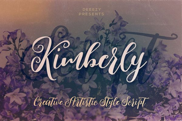 舞魅飞扬粗体手写英文创意字体精选 Kimberly Script Font