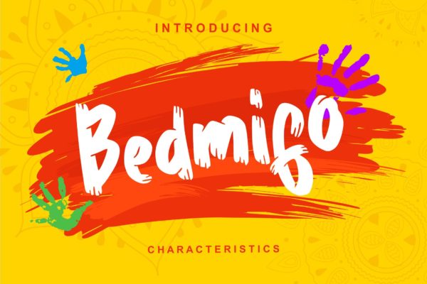 个性独特的英文书法创意字体精选 Bedmifo | Characteristics Script Font