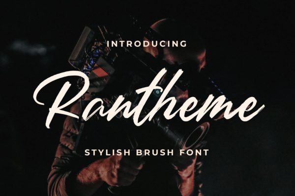 英文画笔书法创意字体精选 Rantheme – Stylish Brush Font