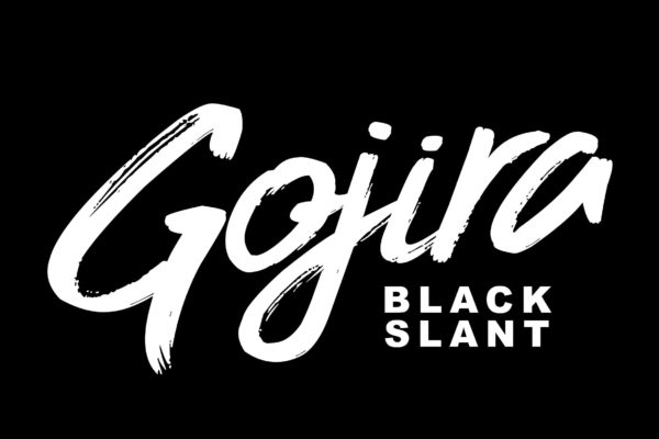 英文干笔刷豪迈风格书法创意字体精选 Gojira