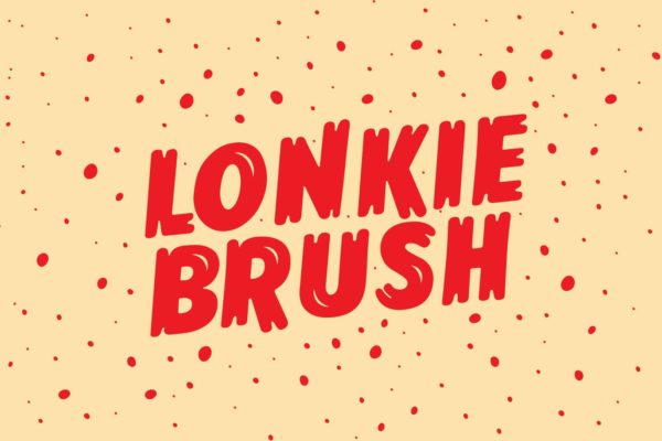 复古丹麦电影海报设计英文笔刷创意字体精选 Lonkie Brush
