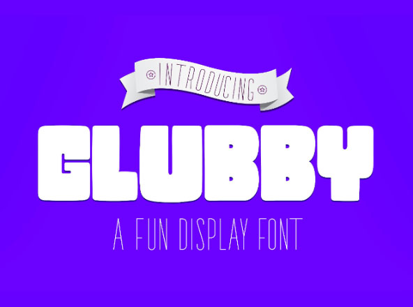 儿童主题设计适用英文胖体手写创意字体精选 Clubby Fat Font