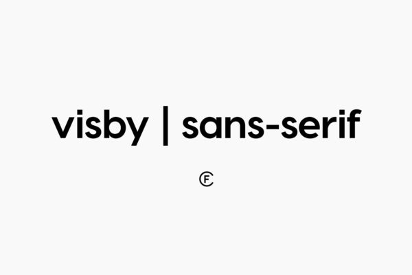 无衬线英文创意字体精选 Visby CF Geometric Sans Font