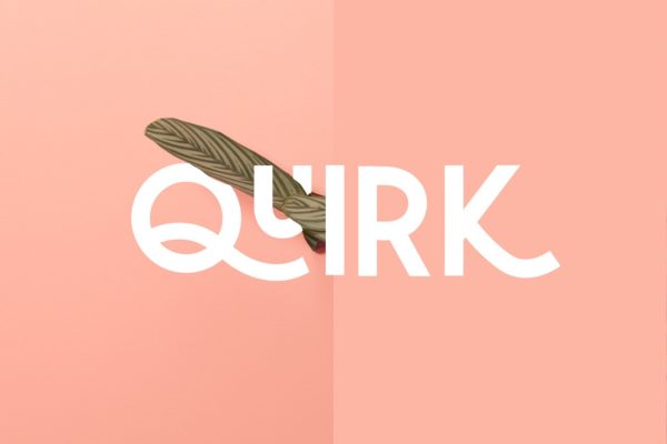 大胆堆叠无衬线英文创意字体精选 Quirk – Fun Display Font