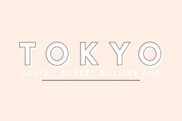东京热？NO, 只是一款无衬线英文创意字体精选 Tokyo | A Designer Font Duo