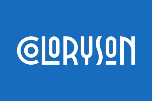 Logo包装设计专用创意无衬线英文创意字体精选 COLORYSON