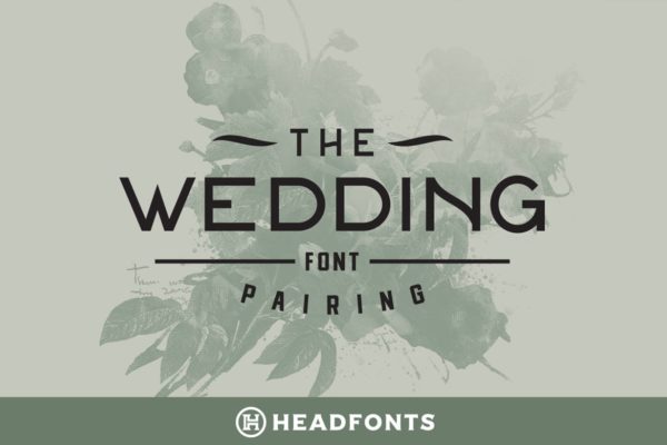 英文请柬设计无衬线创意字体精选下载 Wedding Font Pairing