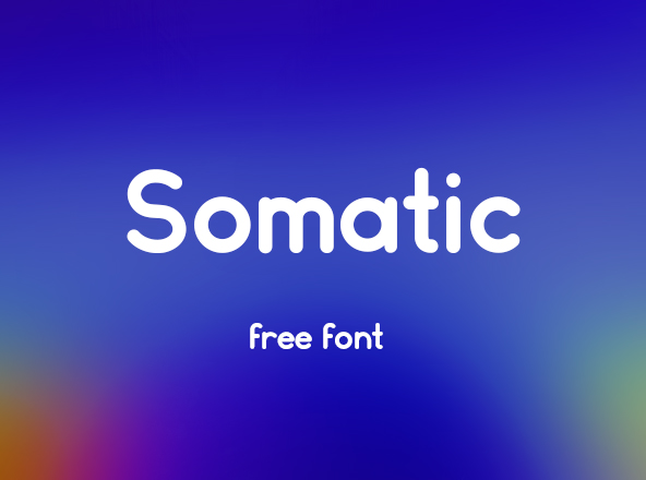 圆润平滑英文无衬线创意字体精选 Somatic Free Font