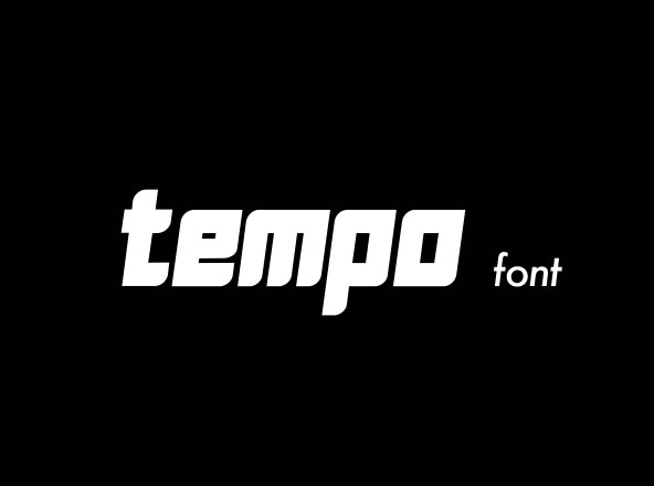 充满活力英文斜体无衬线创意字体精选 Tempo Energetic Typeface