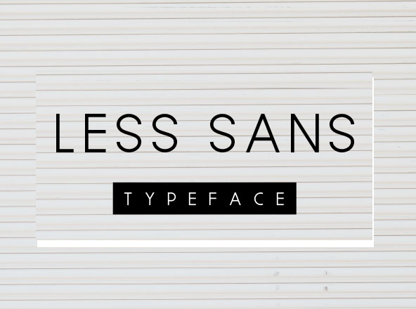 简约美英文无衬线设计创意字体精选 Less Sans Minimal Typeface