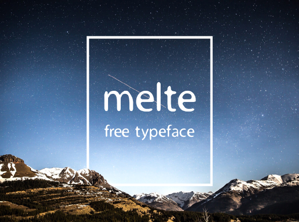 融化效果英文无衬线创意字体精选下载 Melte Display Free Font