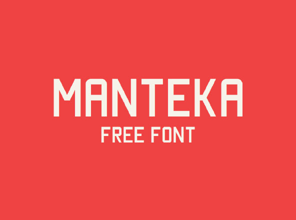 英文无衬线印刷排版创意字体精选 Manteka Font