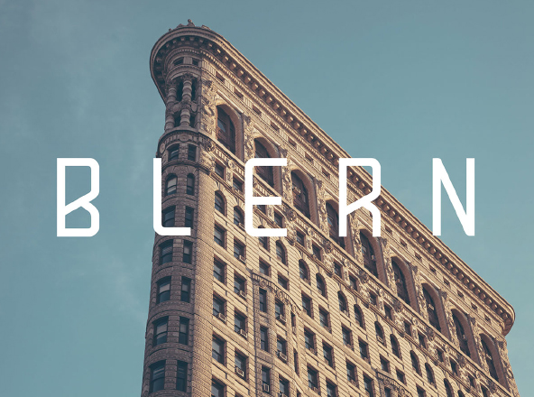 排版印刷无衬线英文创意字体精选下载 Blern Font