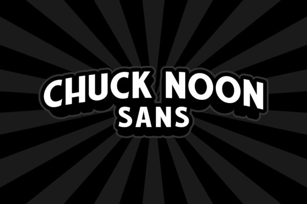 干净利落的英文无衬线粗体创意字体精选 Chuck Noon Sans