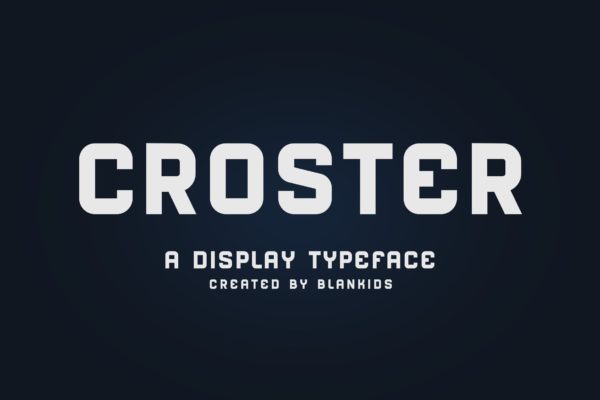 圆润英文无衬线排版创意字体精选下载 Croster – Display Typeface