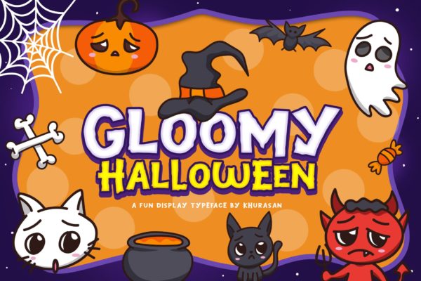 万圣节节日氛围英文艺术创意字体精选下载 Gloomy Halloween