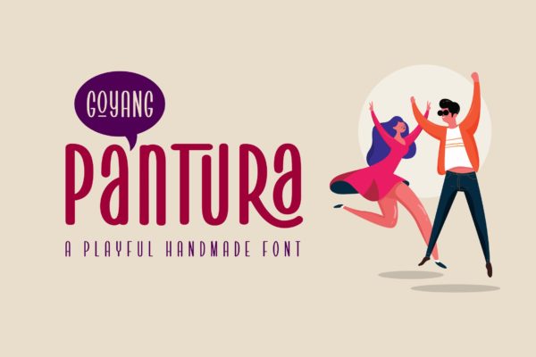 简约俏皮的英文修长无衬线创意字体精选下载 Pantura