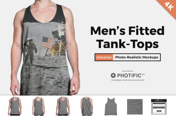 无袖背心样机设计模板素材 Tank Top – Apparel Mockups