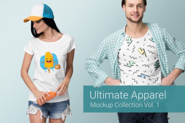 潮流时尚品牌服装样机设计素材Vol.1 Ultimate Apparel Mockup Vol. 1