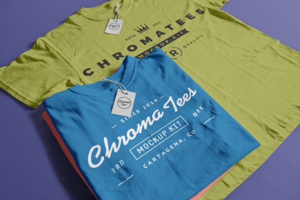 T恤印花图案设计效果图样机05 T-Shirts Mockup 05