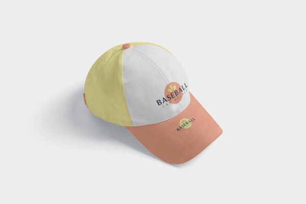 棒球帽外观设计样机设计模板素材 4 Baseball Cap Mockups