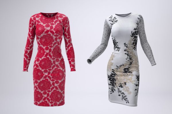 紧身连衣裙款式设计预览效果图样机设计模板素材 Body-Con Dress Mock-Up