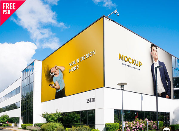 户外广告牌样机 Outdoor Advertising Mockup