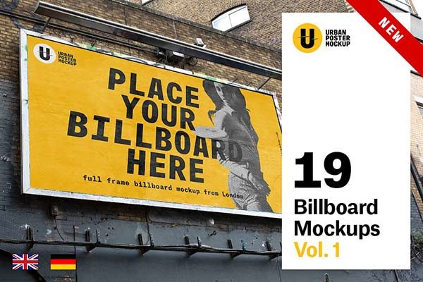 户外广告牌展示样机文件 Billboard Mockup [psd] 2.45 GB